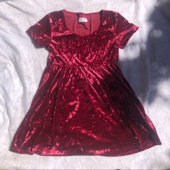 burgundy babydoll dress